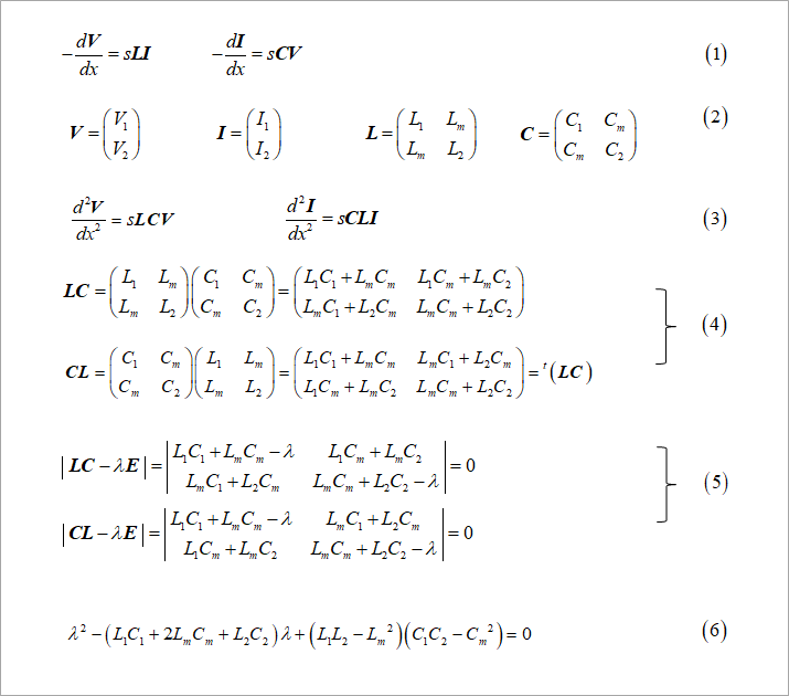 図1. 固有方程式と固有値