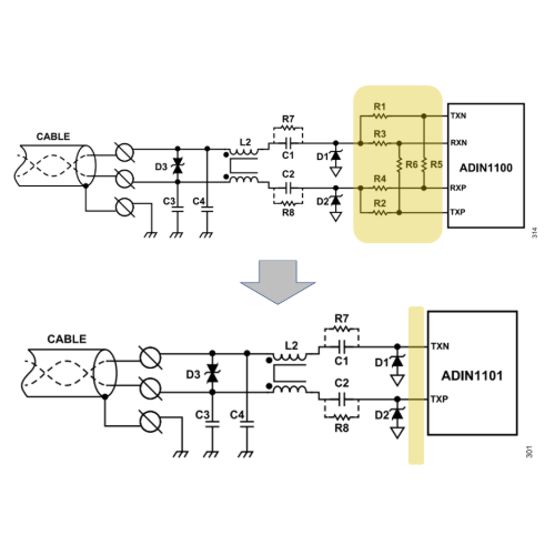 ADIN1100/ADIN1110からADIN1101/ADIN1111へのマイグレーションまとめ