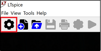 Figure 1: Click on the toolbar to open Settings
