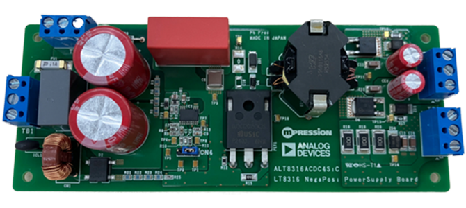 NegaPosi Power Supply AC/DC Board with LT8316+SiC