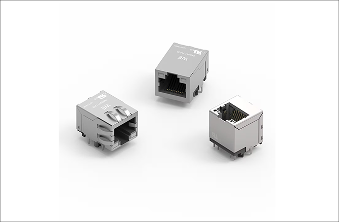 Through-hole reflow compatible transformer-integrated RJ45 connector "WE-RJ45 LAN Through Hole Reflow"