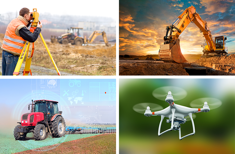 ターゲットアプリケーション：自動運転、UAV、高精度位置測定、農業機械