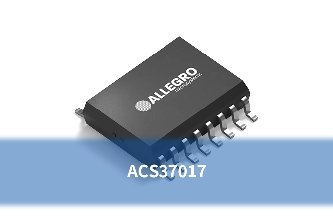 リファレンス出力搭載 高精度 750kHz 電流センサー ACS37017