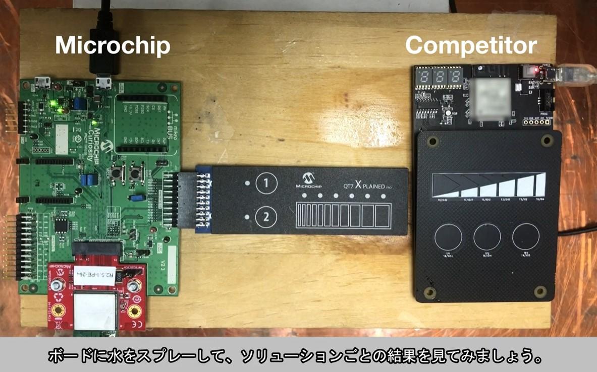 WFI32 Wi-Fi MCUのタッチ性能: 耐水性編