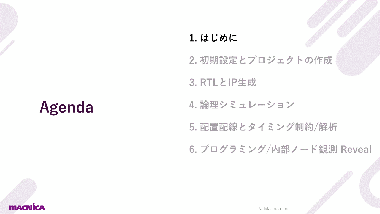 ① はじめに