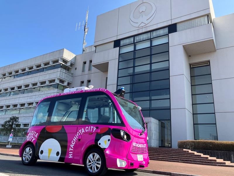 マクニカ、茨城県常陸太田市にて定常運行中の自動運転EVバス「EVO