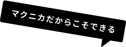 マクニカだからできる